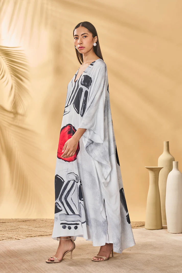 White Noise Kaftan