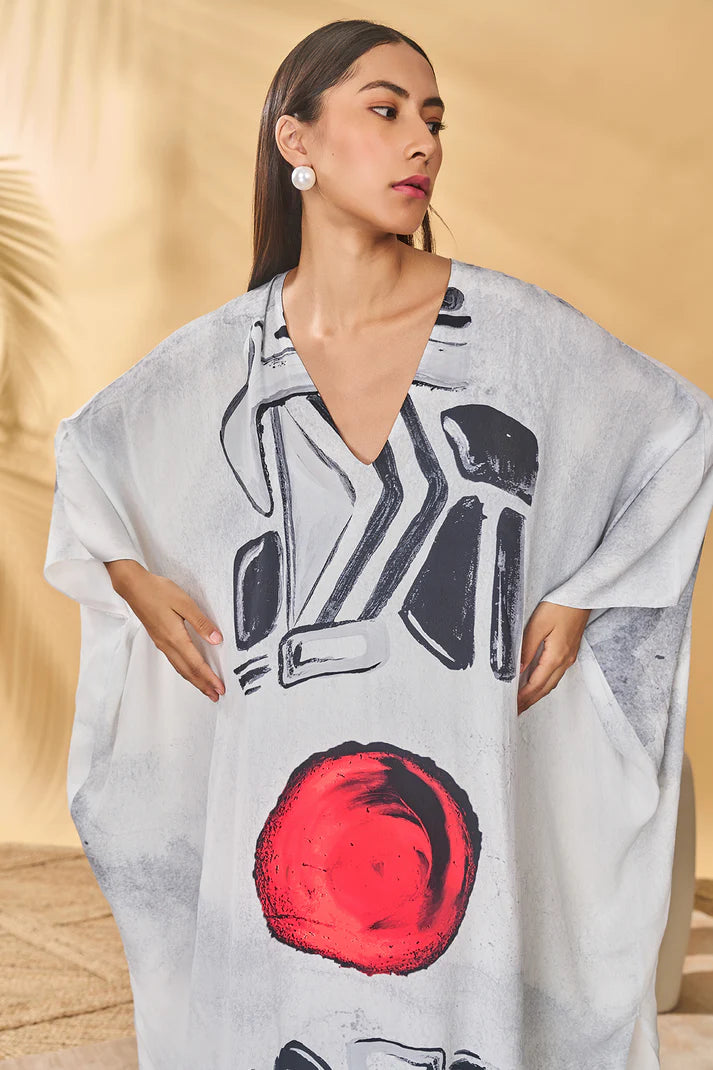 White Noise Kaftan