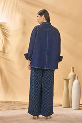 Midnight Trellis Palm Set