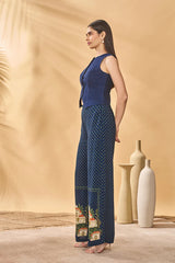 Paw-Tree Denim Waistcoat Trouser Set