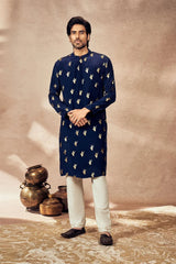 WHISPERING LEAF FOIL KURTA