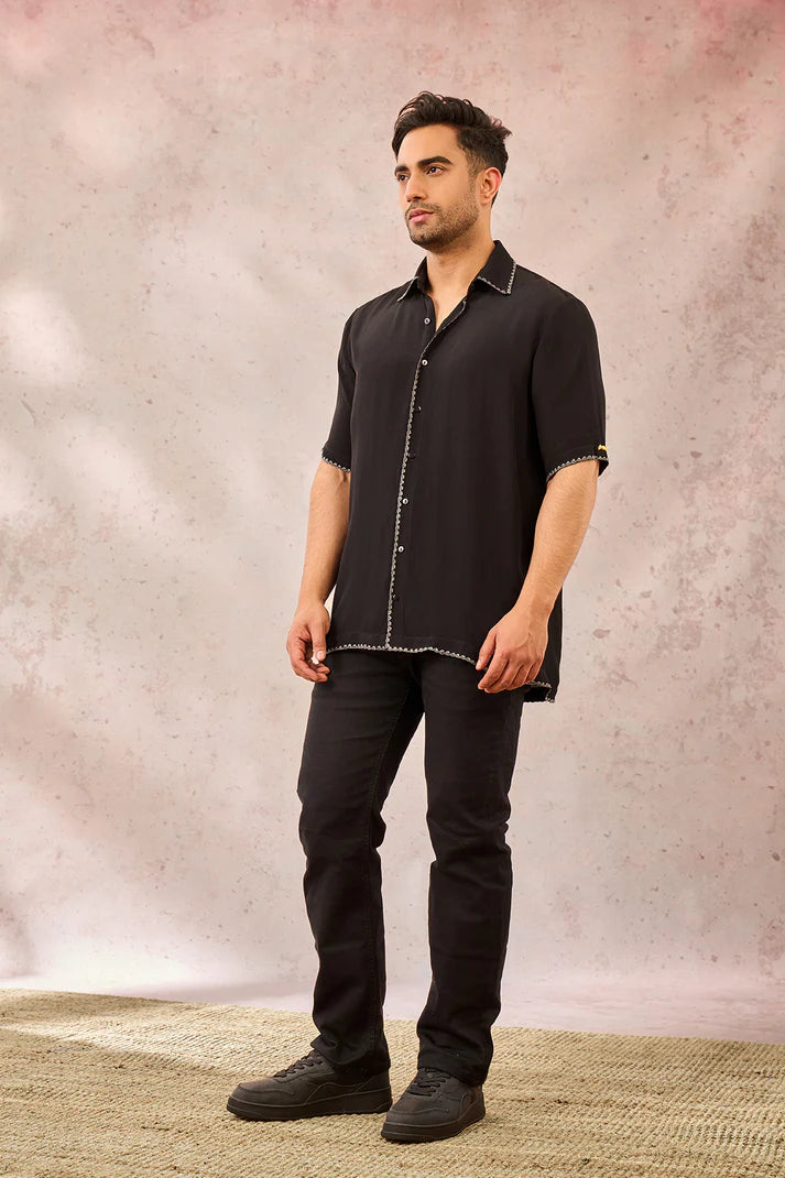 BLACK MIDNIGHT IMPRINT SHIRT