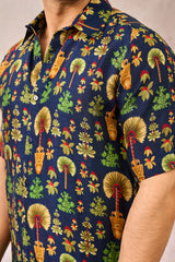 BLUE NOMADIC TRIBE SHIRT