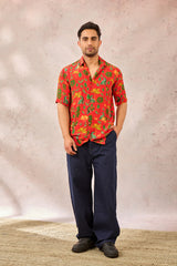 RED TROPICAL RHAPSODY SHIRT