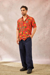 RED TROPICAL RHAPSODY SHIRT