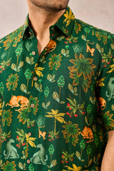 GREEN TROPICAL RHAPSODY SHIRT