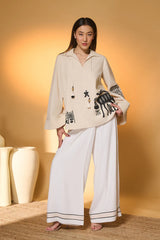 Ivory Noir Stag Co-Ord Set
