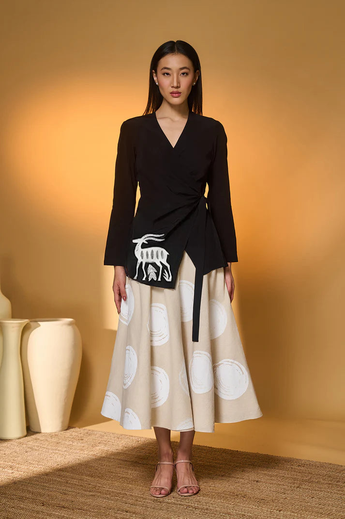 Midnight Stag Skirt Set