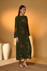 Olive Green Chirpy Dress