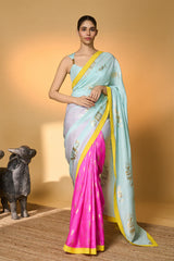 Powder Blue Toffee Saree