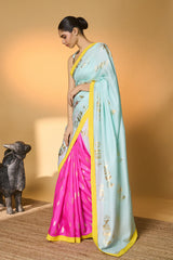 Powder Blue Toffee Saree