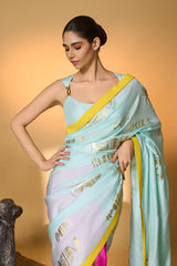 Powder Blue Toffee Saree