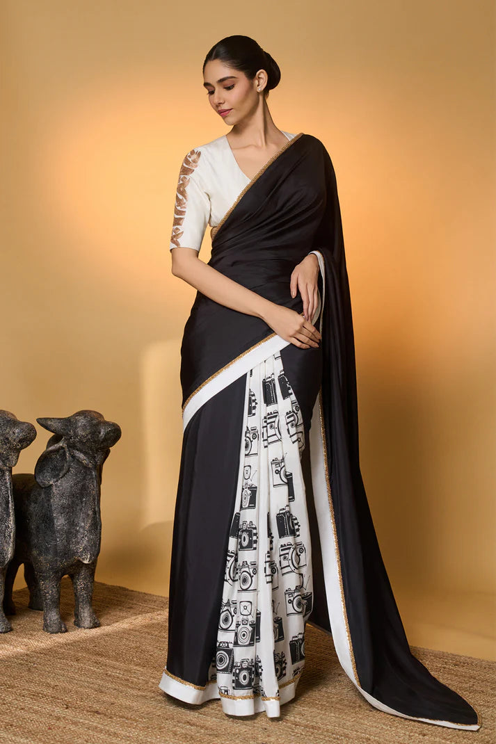 Black Camera Saree