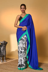 Electric Blue Camera Saree
