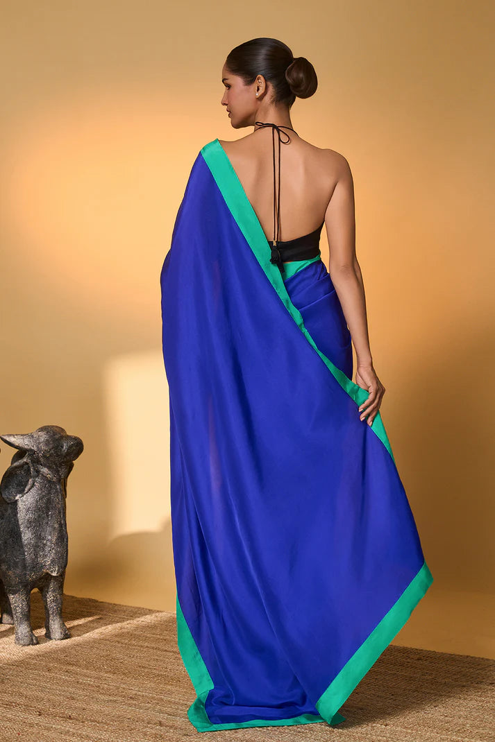 Electric Blue Camera Saree