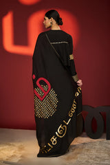 Black Madras Muse Saree 3