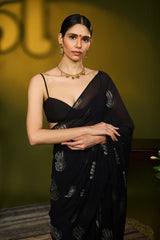 Black Palm Theory Saree 1