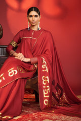 Red Madras Muse Saree 2