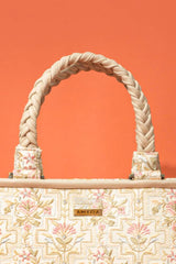 Mogra Embroidered Handbag - Off-white