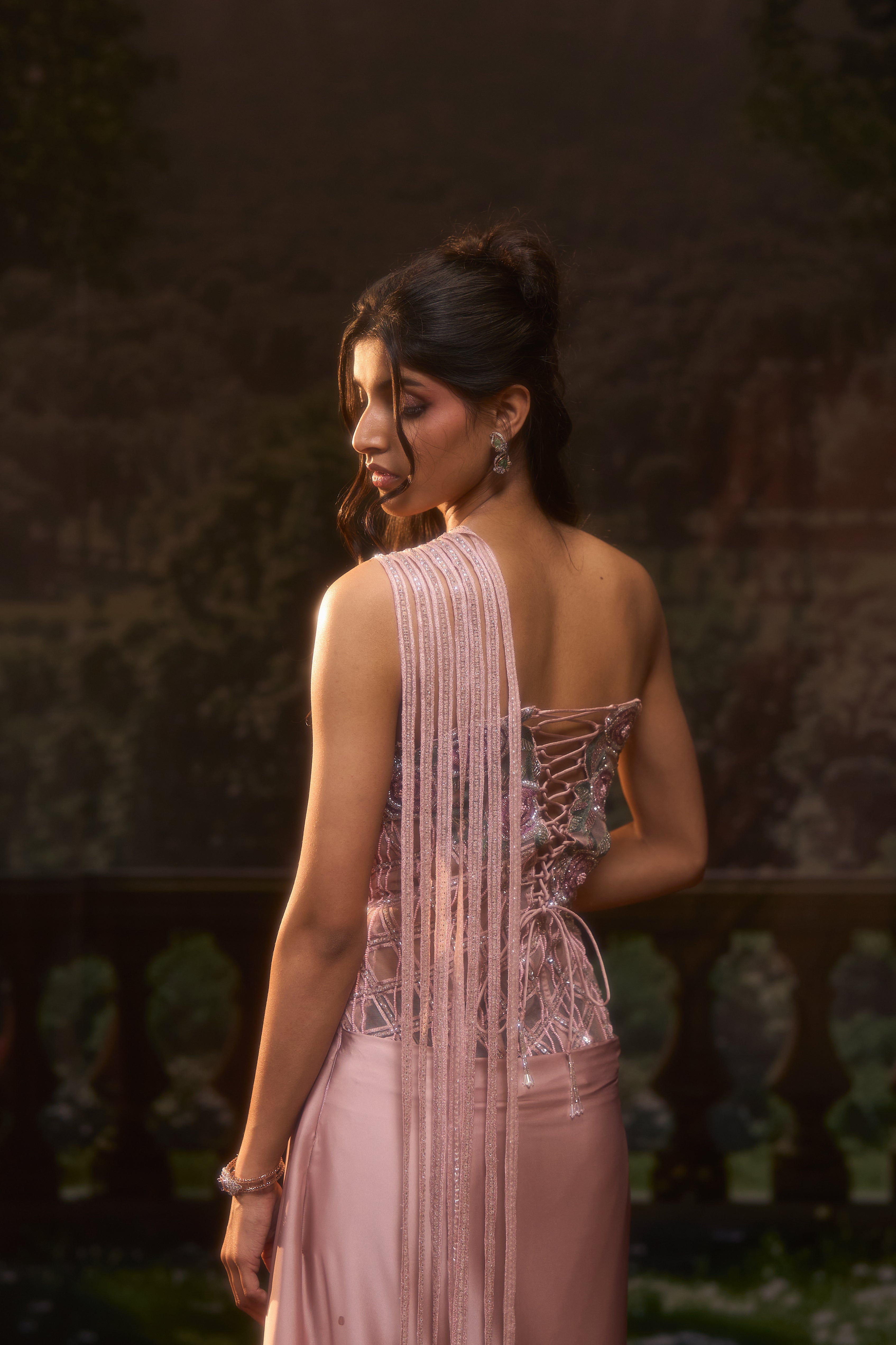 NAYAB CORSET-STYLE SKIRT GOWN