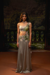 ISLA Tube Top Drape Saree Set