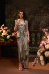 ZAHRA Jacket & Drape Skirt Set