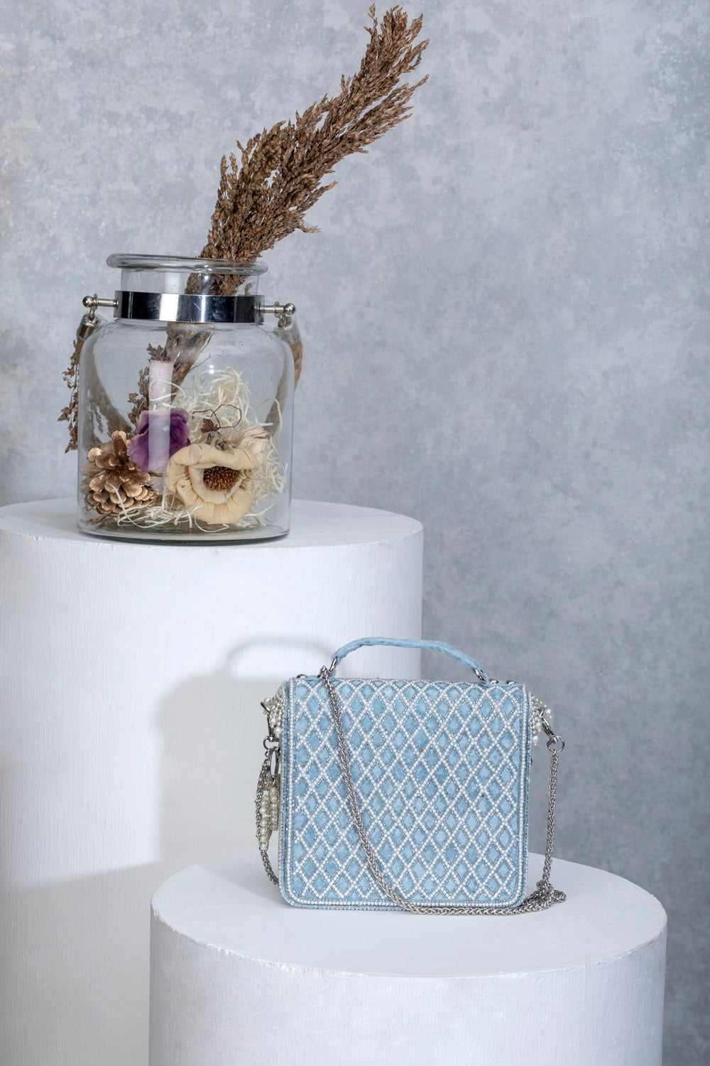 NATALIA CLUTCH-AQUA
