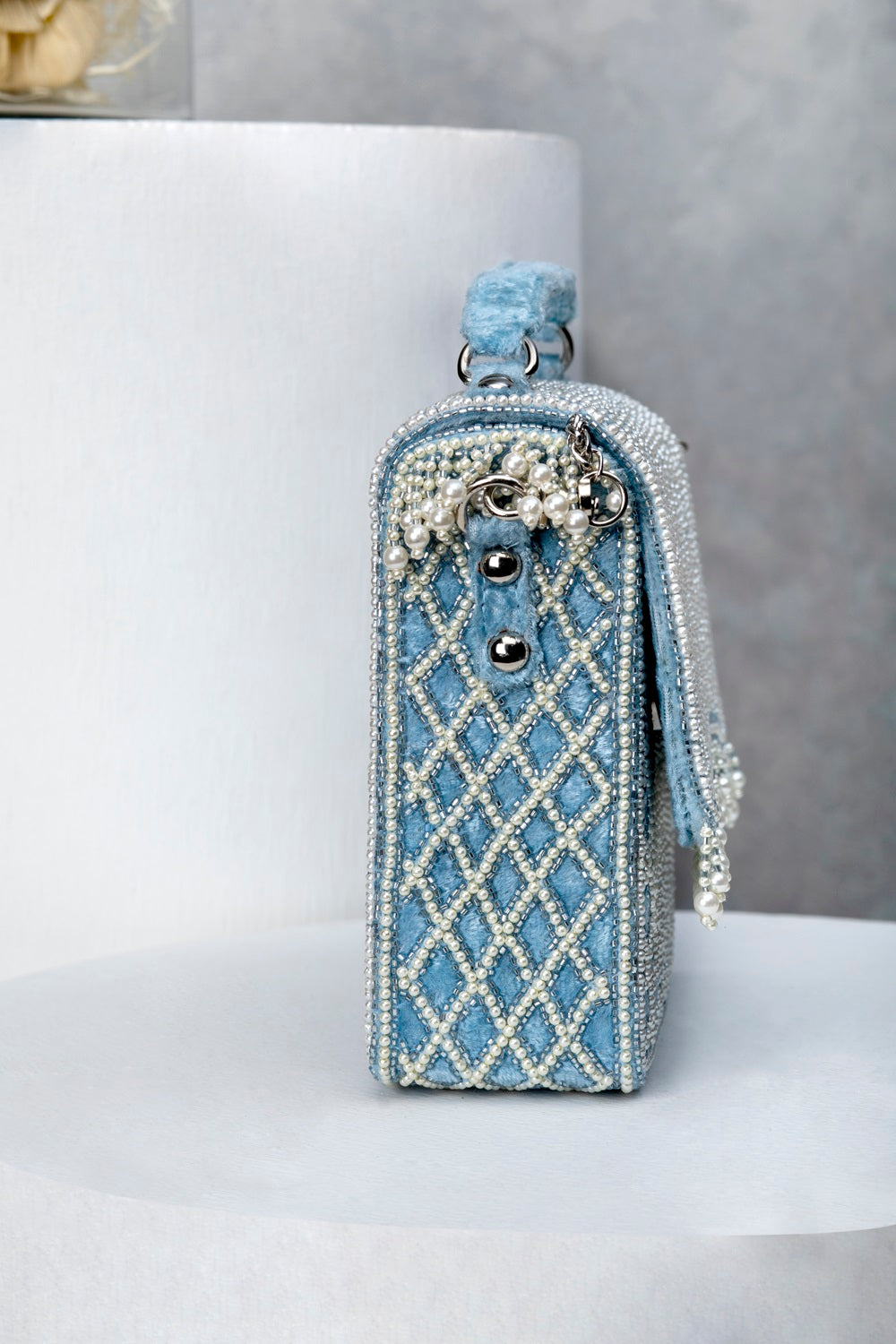 NATALIA CLUTCH-AQUA