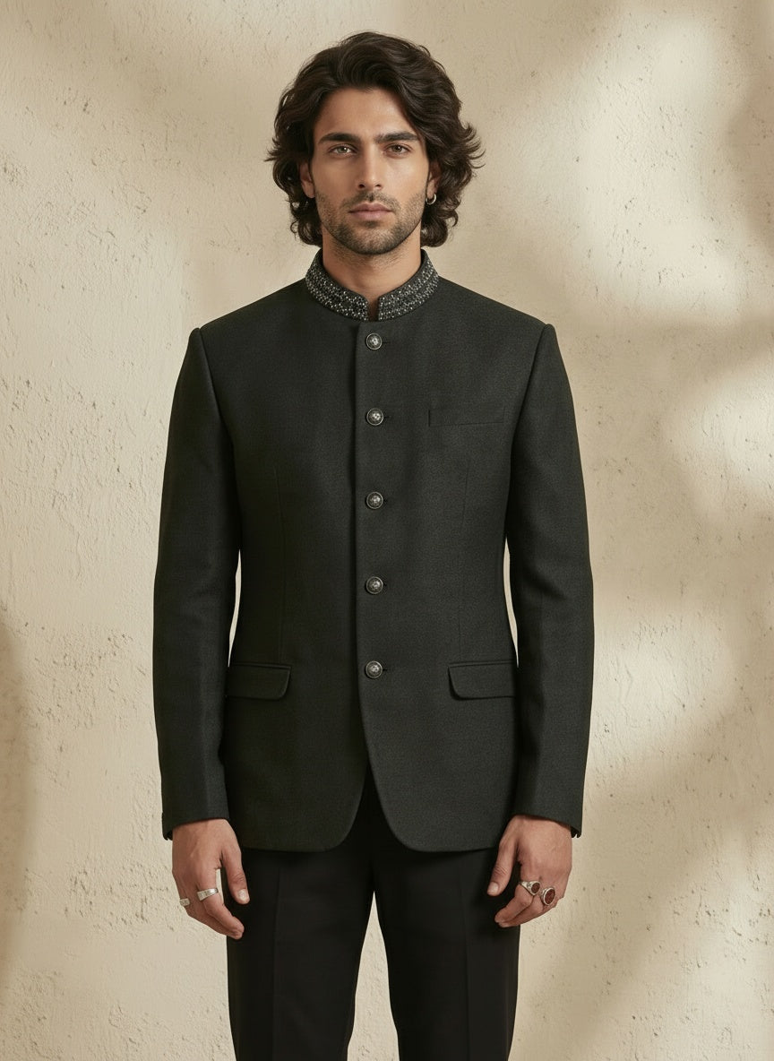 Dashed Classic Bandhgala