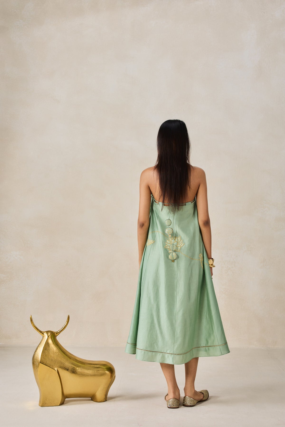 Sage Green Midi Dress