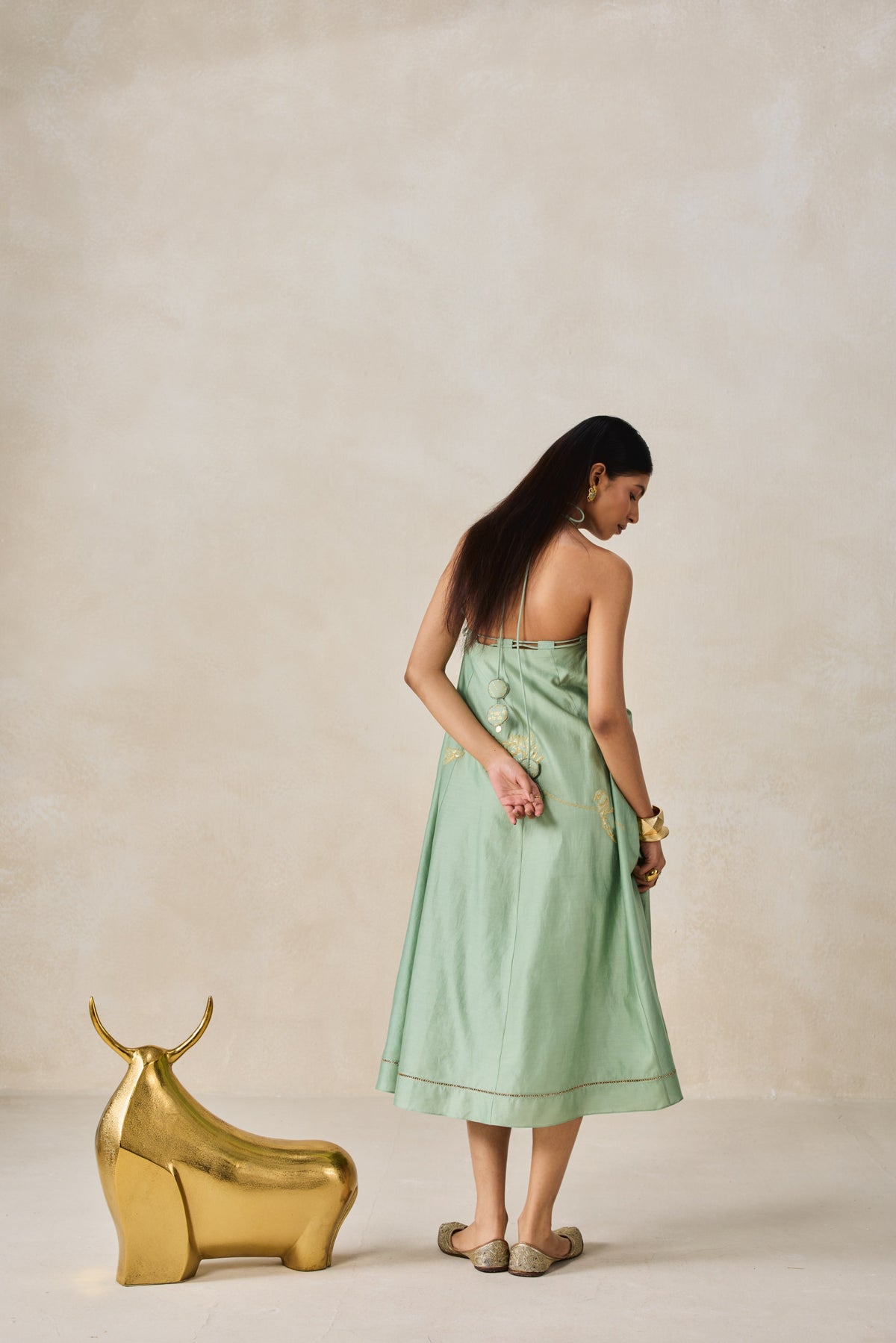 Sage Green Midi Dress