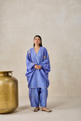 Chanderi Jacket Style Kurta With Salwar Set