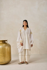 Chanderi Jacket Style Kurta With Salwar Set