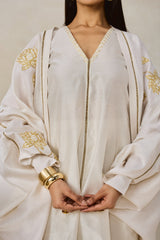 Chanderi Jacket Style Kurta With Salwar Set