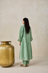 Chanderi Shirt Kurta With Salwar Set
