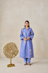 Chanderi Shirt Kurta With Salwar Set