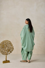 Chanderi Jacket Style Kurta With Salwar Set