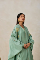 Chanderi Jacket Style Kurta With Salwar Set