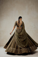 Mehendi Green Lehenga Set