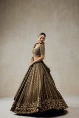 Mehendi Green Lehenga Set