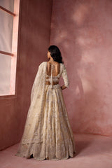 IVORY ORGANZA LEHENGA SET