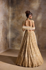 GOLD CUTWORK LEHENGA SET
