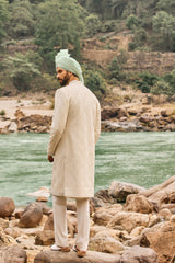 Ivory Jaal Sherwani Set