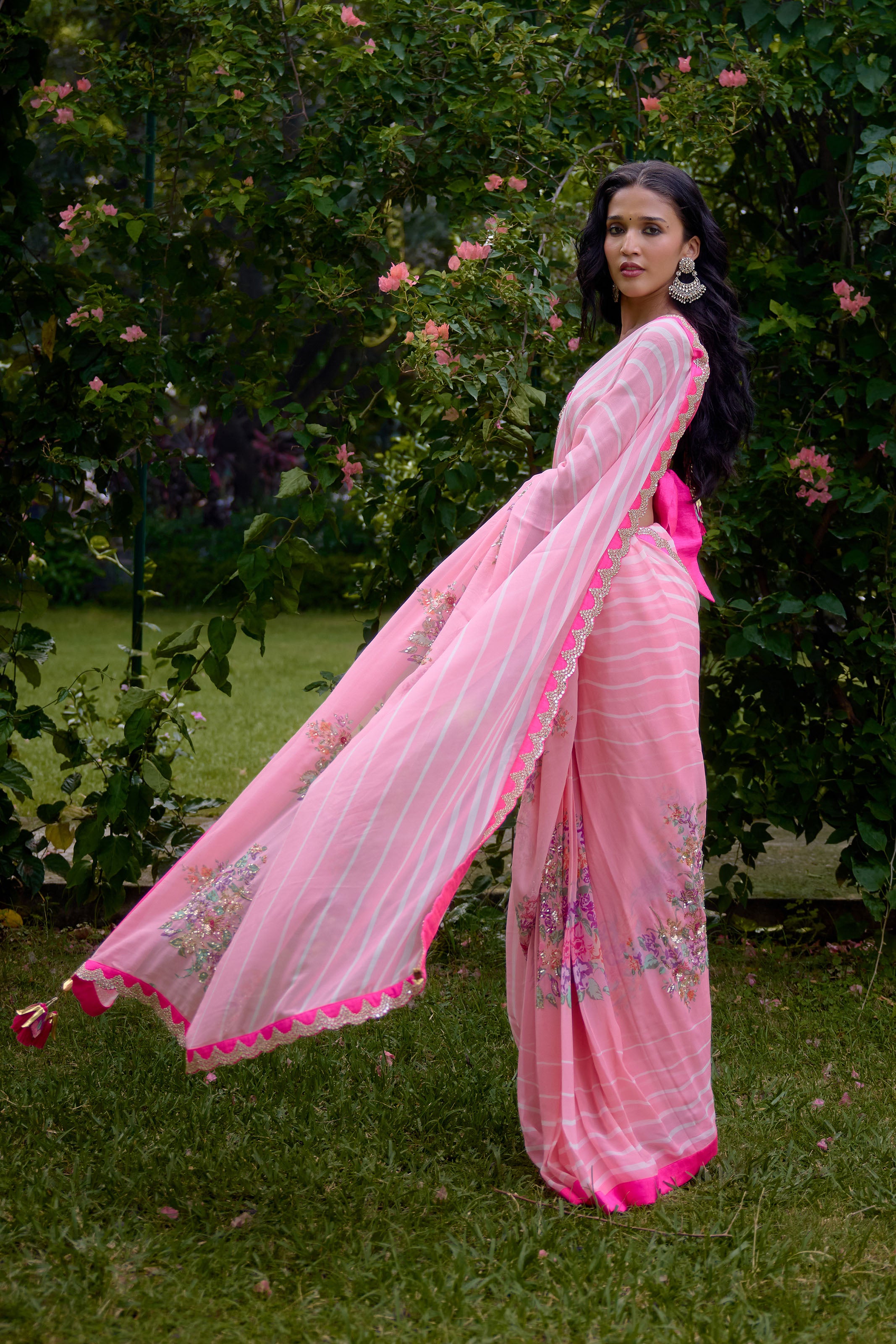 HASEENA PINK SAREE