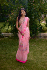HASEENA PINK SAREE