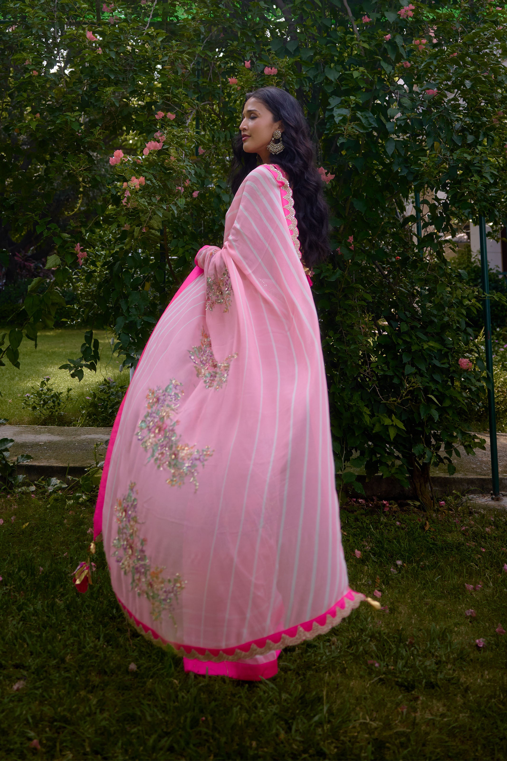 HASEENA PINK SAREE