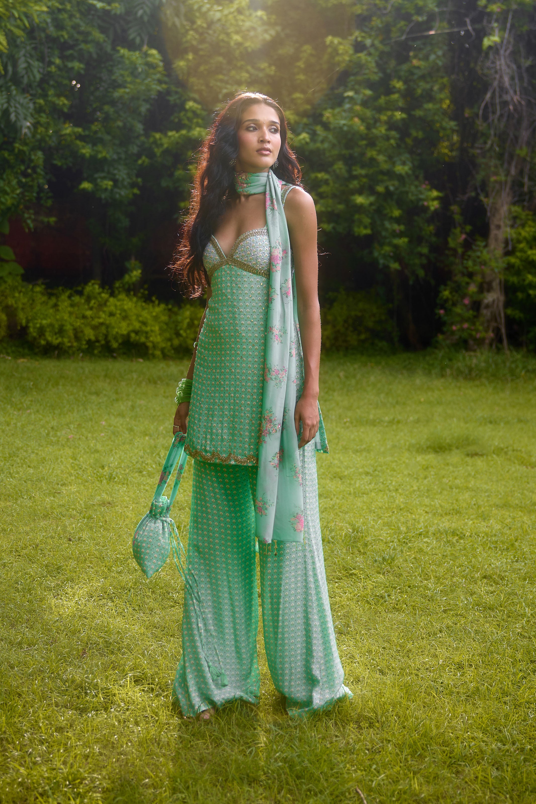 JANEMAN Aqua SHORT KURTA