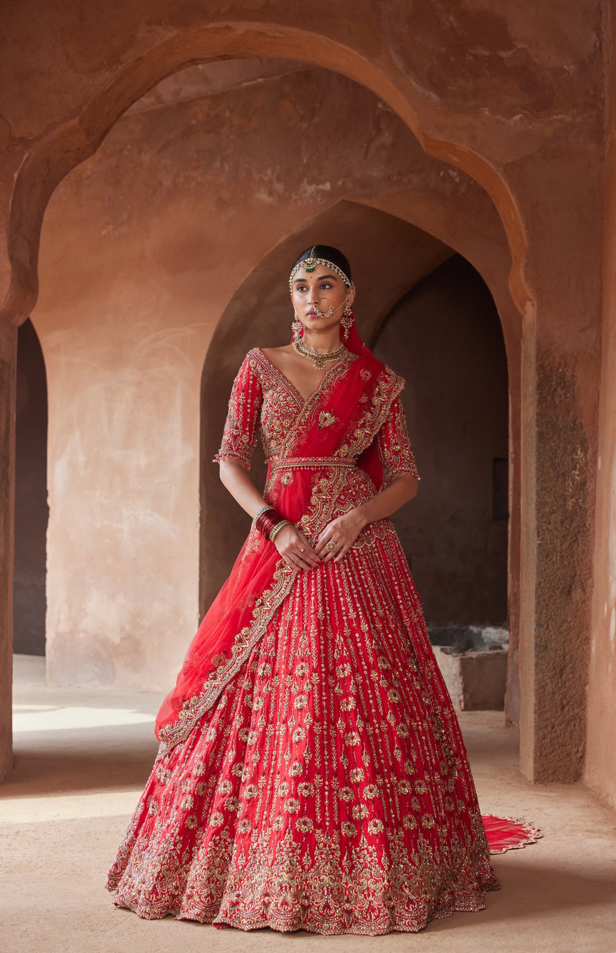 Sindoori Red Lehenga