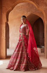Cardinal Bandish Lehenga