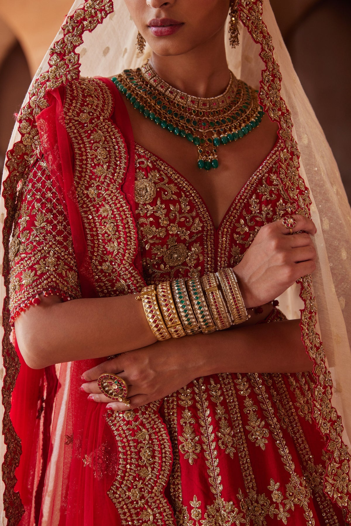 Scarlet Raagini Lehenga